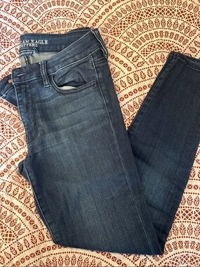 American Eagle Dark Wash Jeggings, AEO X Denim Cafe